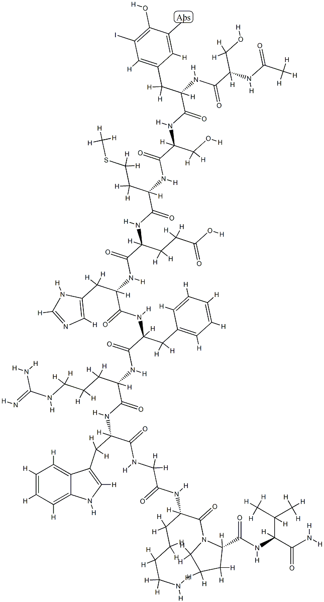 MSH, 2-(3,5-diiodo-Tyr)alpha- Struktur