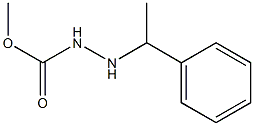 3-(α-メチルベンジル)カルバジン酸メチル 化学構造式