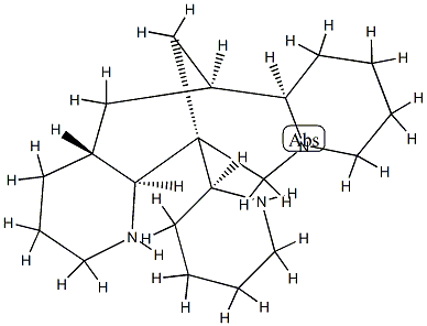 (7α,9S,11α,16β,18α)-オルモサニン 化学構造式