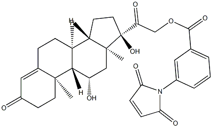 cortisol-21-3-maleimidobenzoate, 73499-12-4, 结构式