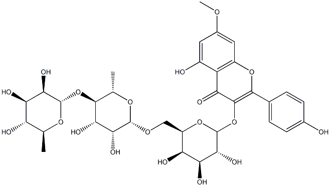 rhamnocitrin 3-O-isorhamninoside Struktur