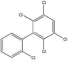2,2',3,5,6-ペンタクロロビフェニル 化学構造式