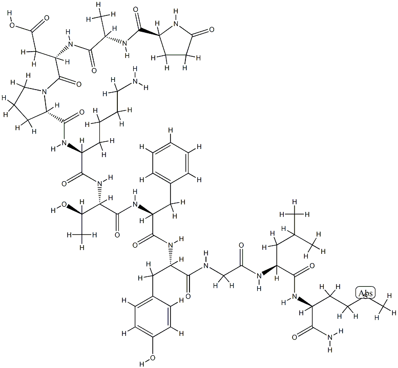 physalaemin, Lys(5)-Thr(6)- 结构式