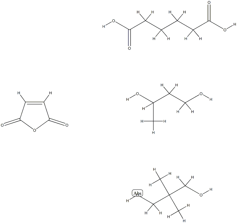 1,3-Butanediol, polymer with 2,5-furandione, 2,2-dimethyl-1,3-propanediol and hexanedioic acid Structure