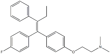 4-fluorotamoxifen Structure
