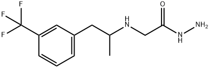 2-(α-Methyl-m-trifluoromethylphenethylamino)acetic acid hydrazide Structure