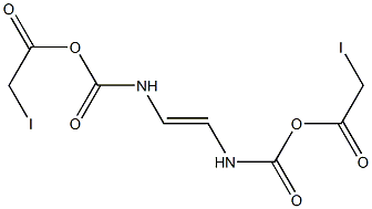 N,N'-Vinylenedicarbamic acid di(iodoacetic)dianhydride Structure
