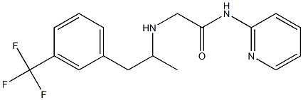 2-(α-Methyl-m-trifluoromethylphenethylamino)-N-(2-pyridinyl)acetamide Structure