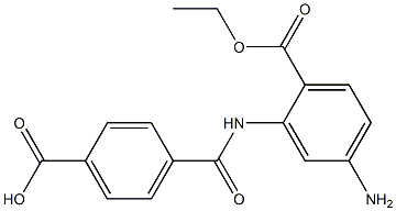 ethyl 2-(4'-carboxybenzamido)-4-aminobenzoate Structure