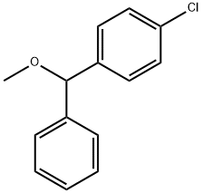 p-Chloro-α-phenylbenzyl(methyl) ether Structure