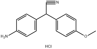 [4-[(cyano(4-methoxyphenyl)methyl]phenyl]ammonium chloride 结构式