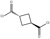1,3-Cyclobutanedicarbonyl chloride, trans- (8CI) Structure