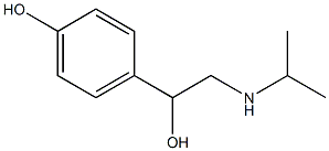 4-ヒドロキシ-α-[(イソプロピルアミノ)メチル]ベンジルアルコール 化学構造式