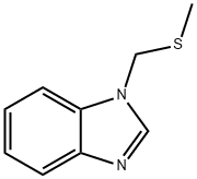 1H-Benzimidazole,1-[(methylthio)methyl]-(9CI) Struktur