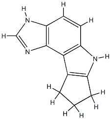 1H-Cyclopenta[4,5]pyrrolo[3,2-e]benzimidazole,6,7,8,9-tetrahydro-(9CI) Struktur