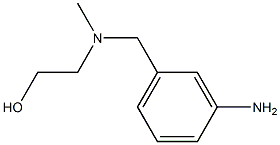 2-[(3-アミノベンジル)(メチル)アミノ]エタノール 化学構造式