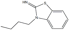 2(3H)-Benzothiazolimine,3-butyl-(9CI) Struktur