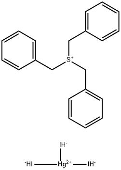 Sulfonium, tribenzyl-, iodide, compd. with mercury iodide (1:1) Structure