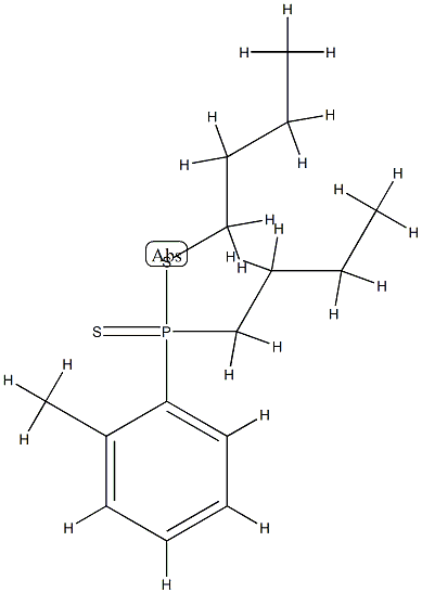 butyl-butylsulfanyl-(2-methylphenyl)-sulfanylidene-phosphorane Structure