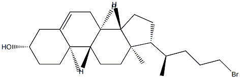 (3β)-24-BroMochol-5-en-3-ol Structure