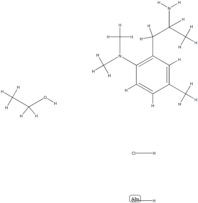 2-(2-aminopropyl)-N,N,4-trimethyl-aniline, ethanol, dihydrochloride Structure