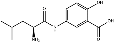 leucyl-3-carboxy-4-hydroxyanilide 结构式