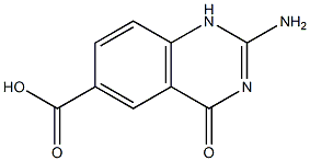 6-Quinazolinecarboxylicacid,2-amino-1,4-dihydro-4-oxo-(9CI) Structure