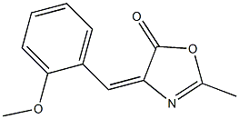 5(4H)-Oxazolone, 4-[(2-Methoxyphenyl)Methylene]-2-Methyl- Struktur