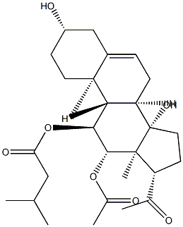 (14S)-12β-Acetyloxy-3β,14-dihydroxy-11α-[(3-methyl-1-oxobutyl)oxy]pregn-5-en-20-one|