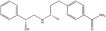4-(3-((2-hydroxy-2-phenethyl)amino)butyl)benzamide Structure