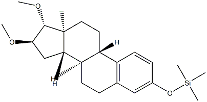 [[16α,17β-Dimethoxyestra-1,3,5(10)-trien-3-yl]oxy]trimethylsilane Structure