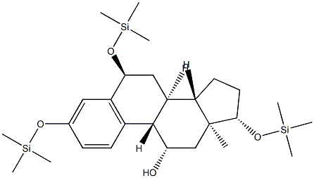 3,6α,17β-Tris[(trimethylsilyl)oxy]estra-1,3,5(10)-trien-11β-ol Structure