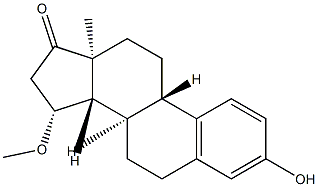 3-Hydroxy-15β-methoxyestra-1,3,5(10)-trien-17-one Struktur