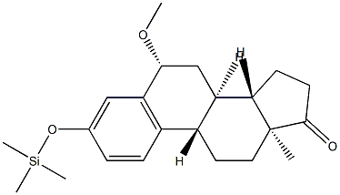 6β-Methoxy-3-[(trimethylsilyl)oxy]estra-1,3,5(10)-trien-17-one Struktur