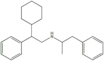 N-(α-Methylphenethyl)-β-phenylcyclohexaneethanamine Structure
