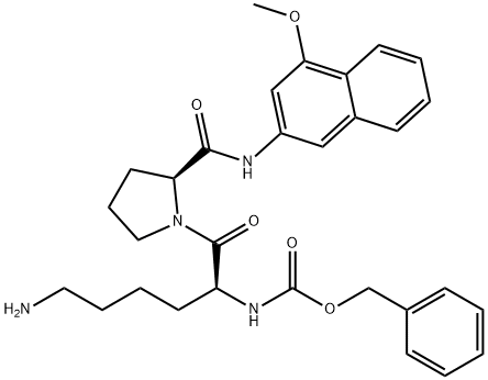 Z-Lys-Pro-4MβNA Struktur
