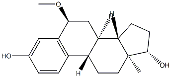 6α-Methoxy-17β-estradiol Struktur