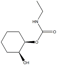 Carbamic acid, ethyl-, (1R,2S)-2-hydroxycyclohexyl ester, rel- (9CI) Struktur