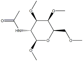 Methyl 2-(acetylamino)-2-deoxy-3-O,4-O,6-O-trimethyl-β-D-galactopyranoside,7437-12-9,结构式