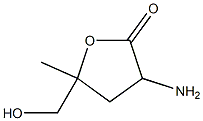 L-erythro-Pentonic acid, 2-amino-2,3-dideoxy-4-C-methyl-, gamma-lactone (9CI) Structure