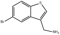 (5-溴-3-苯并[B]噻吩基)甲胺, 744985-64-6, 结构式