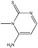 2(1H)-Pyrimidinethione,6-amino-1-methyl-(8CI) Struktur