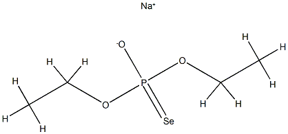 Selenophosphoric acid O,O-diethyl Se-sodium salt Struktur