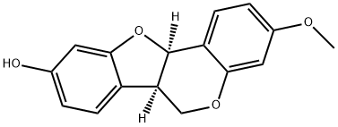 9-HYDROXY-3-METHOXYPTEROCARPIN Structure