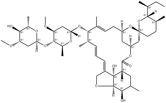 伊维菌素杂质, 74567-01-4, 结构式