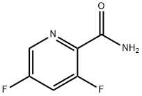 3,5-ジフルオロピリジン-2-カルボキサミド 化学構造式