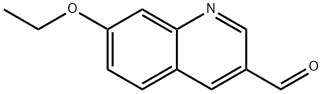 3-Quinolinecarboxaldehyde,7-ethoxy-(9CI) Struktur