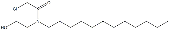 Acetamide, 2-chloro-N-dodecyl-N- (2-hydroxyethyl)- Struktur