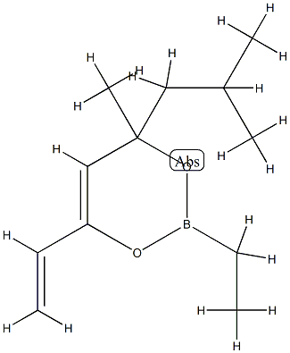 6-Ethenyl-2-ethyl-4-methyl-4-(2-methylpropyl)-4H-1,3,2-dioxaborin Structure