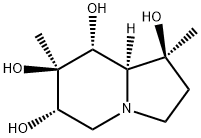 1,6,7,8-Indolizinetetrol, octahydro-1,7-dimethyl-, [1S-(1alpha,6ba,7alpha,8ba,8aba)]- (9CI) Structure